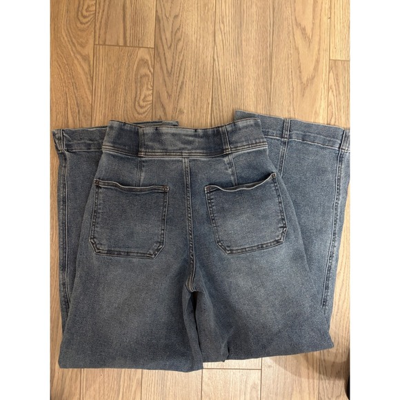 Farmers Market Wide Leg Cropped Jeans Womens Size 4 High Rise Button Fly - Picture 7 of 7